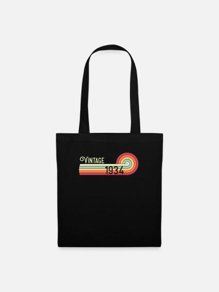 1934 onethousandninehundredthirtyfour - Stoffbeutel - Schwarz