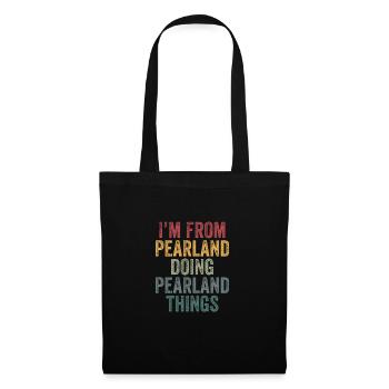 Pearland choses ville - Sac en tissu - noir - Devant