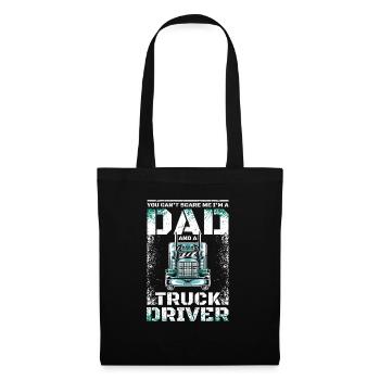 Dad and truck driver - Tote Bag - black - Front