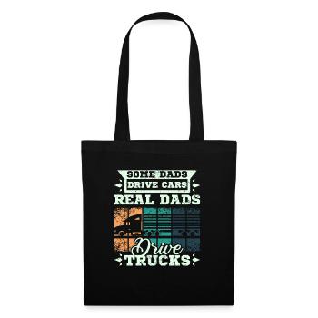 Dads drive trucks - Stoffbeutel - Schwarz - Vorne