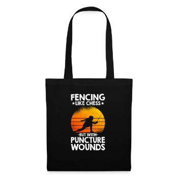 Fencing Like Chess But With Wounds - Tote Bag - black - Front