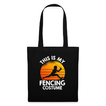 C’est mon costume d’escrime - Sac en tissu - noir - Devant