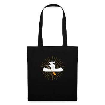 Moose Canoe Lake Paddeln Kanufahren Fluss Kajak - Stoffbeutel - Schwarz - Vorne