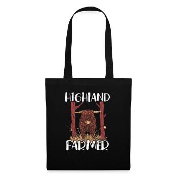 Highland Farmer Cow Whisperer Cow Farming Farm - Tote Bag - black - Front