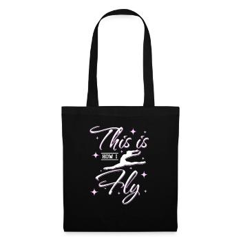 C’est comme ça que je fais de la gymnastique - Sac en tissu - noir - Devant