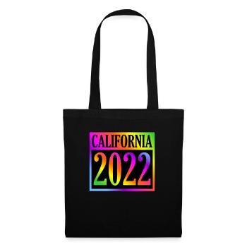 Cadeau Californie 2022 - Sac en tissu - noir - Devant
