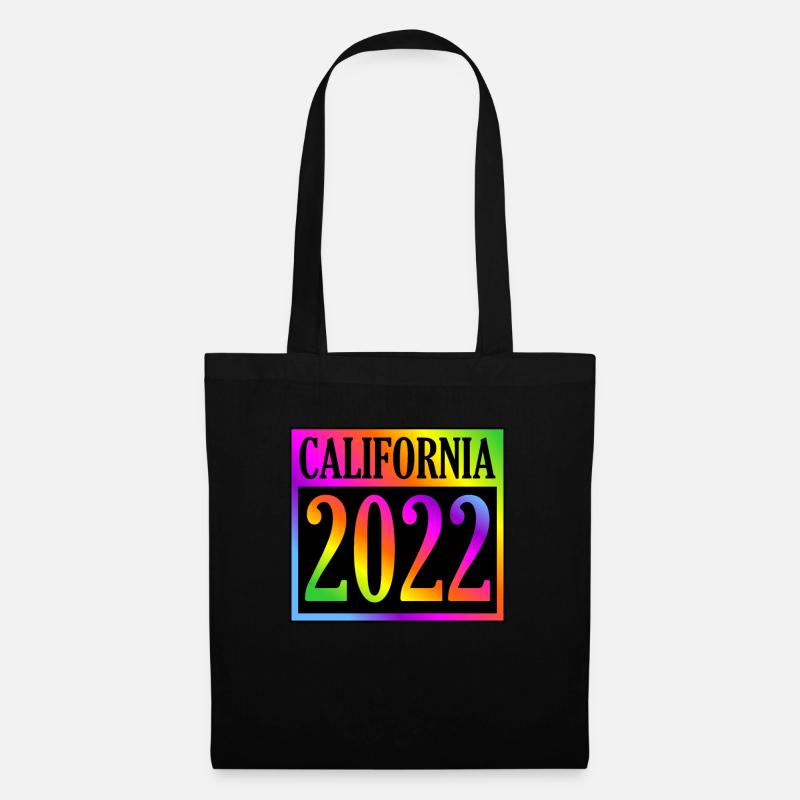 Kalifornien 2022 Geschenk - Stoffbeutel - Schwarz