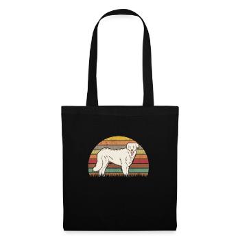 Kuvasz Retro Kuvasz Besitzer Vintage - Stoffbeutel - Schwarz - Vorne