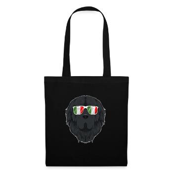 Newfoundland Italy Sunglasses I Italian Flag - Stoffbeutel - Schwarz - Vorne
