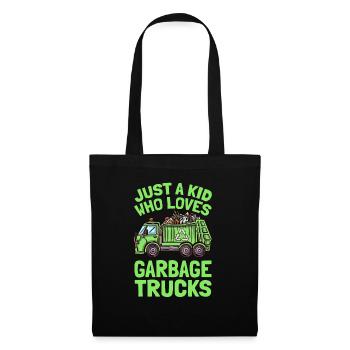 Just A Kid Who Loves Garbage Trucks Garbage Truck - Tote Bag - black - Front