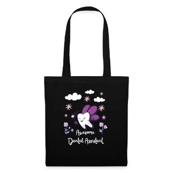 Assistant dentaire Cute Fairy Art - Sac en tissu - noir - Devant