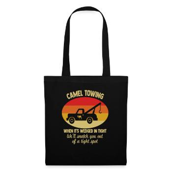 Camel Towing Retro Adult Camel Toe Funny - Tote Bag - black - Front