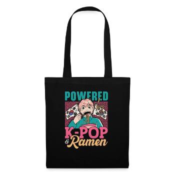 KPop Fashion Design pour un fan de bol de nouilles Ramen - Sac en tissu - noir - Devant