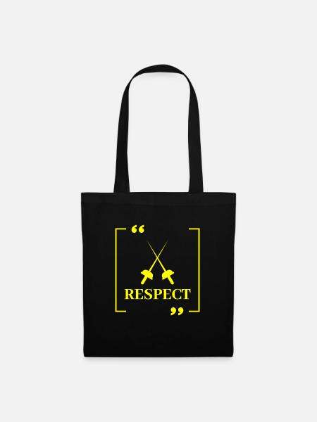 escrime sabre - Idéal pour un Fan escrime - Sac en tissu - noir