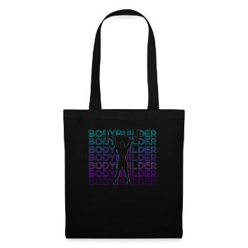 Bodybuilder Bodybuilding Retro Gift - Tote Bag - black - Front
