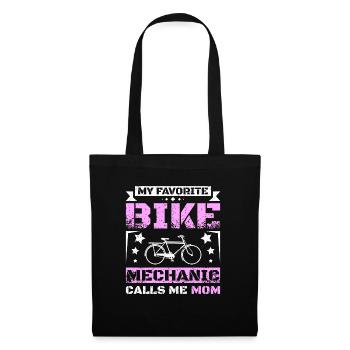 My favorite bike mechanic calls me mom - Tote Bag - black - Front