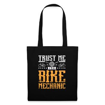 Trust me I'm a bike mechanic - Tote Bag - black - Front