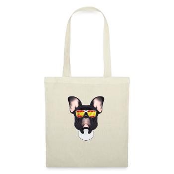 French Bulldog I Spain Sunglasses I Spanish Flag - Stoffbeutel - Natur - Vorne