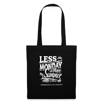 less monday more Summer Gift - Tote Bag - black - Front