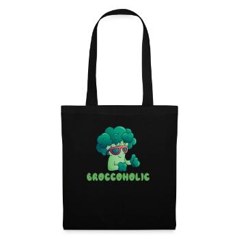 Broccoholic Végétalien Végétarien et Végétarien - Sac en tissu - noir - Devant