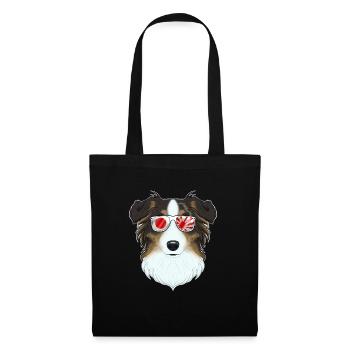 Australian Shepherd Japan Sunglasses I Japanese - Stoffbeutel - Schwarz - Vorne