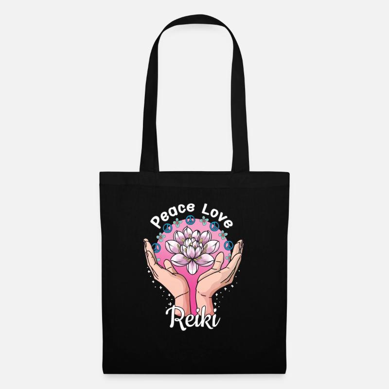 Lotus Flower Reiki Master Gift - Stoffbeutel - Schwarz