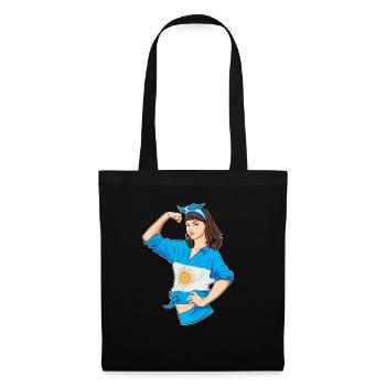 Argentine Fille Incassable I Patrimoine Argentine - Sac en tissu - noir - Devant
