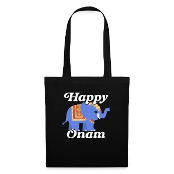 Happy Onam Festival India Holiday Indian Kerala - Tote Bag - black - Front