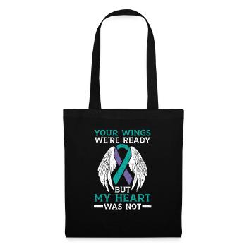 Your Wings We're Ready But My Heart Was Not - Tote Bag - black - Front
