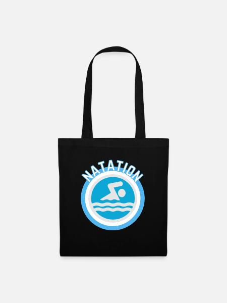 Schwimmbad - Stoffbeutel - Schwarz
