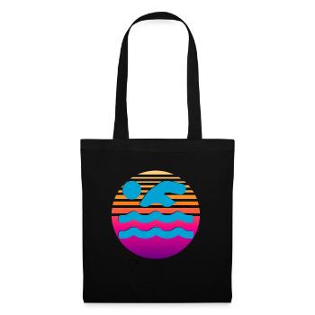 vintage swimming - Tote Bag - black - Front