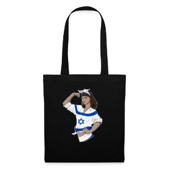 Fille israélienne incassable I Héritage israélien I - Sac en tissu - noir - Devant