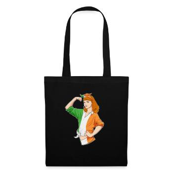 Irish Girl Unbreakable I Irish Heritage I Ireland - Stoffbeutel - Schwarz - Vorne