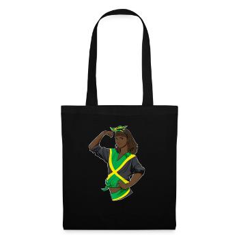 Fille jamaïcaine incassable I Héritage jamaïcain I - Sac en tissu - noir - Devant