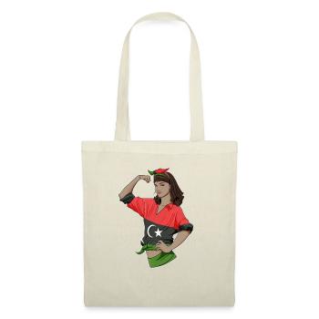Libyan Girl Unbreakable I Libyan Heritage I Libya - Stoffbeutel - Natur - Vorne