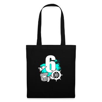 Pirate 6 years old - Tote Bag - black - Front