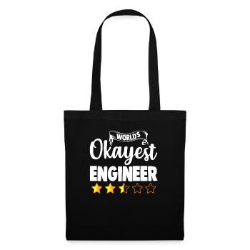 World's Okayest Engineer - Tote Bag - black - Front