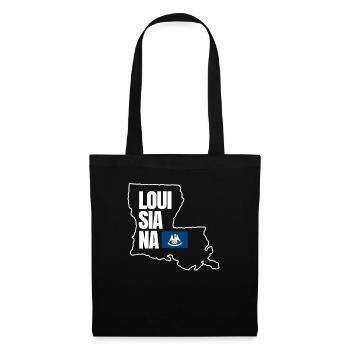 Louisiana Home Travels Geschenk - Stoffbeutel - Schwarz - Vorne