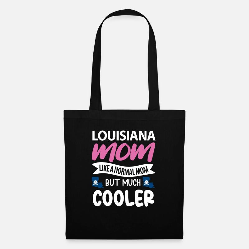Louisiana mutter geschenk - Stoffbeutel - Schwarz