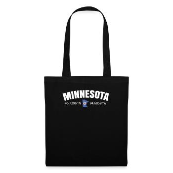 Cadeau de vie du Minnesota - Sac en tissu - noir - Devant