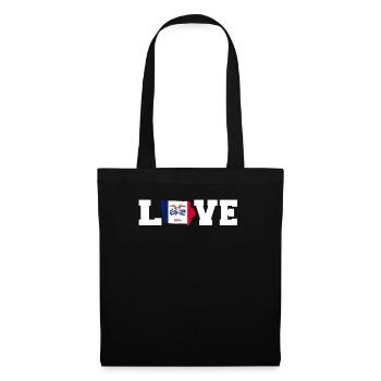 Liebe Iowa geschenk - Stoffbeutel - Schwarz - Vorne