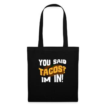 Taco Mardi Torero Salsa Latino Nacho Mexicain - Sac en tissu - noir - Devant