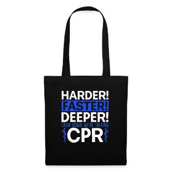 Calm Down We're Talking CPR EMT EMS Health Care - Tote Bag - black - Front