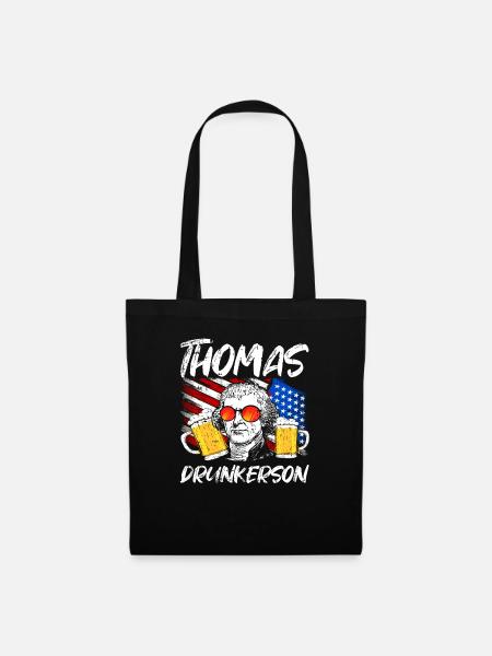 Thomas Jefferson - Stoffbeutel - Schwarz
