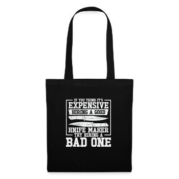 Knifemaking Knife Making Bladesmith Smithing Knife - Tote Bag - black - Front