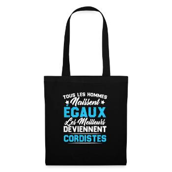 Les Meilleurs Hommes Deviennent Cordistes - Sac en tissu - noir - Devant