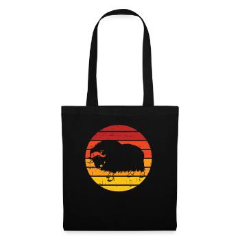 Liebt Awesome Animal Ox - Stoffbeutel - Schwarz - Vorne