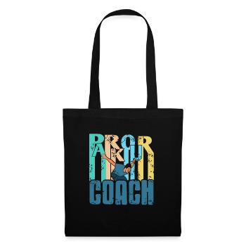 Vintage Retro Parkour Coach Designs T-Shirt - Tote Bag - black - Front