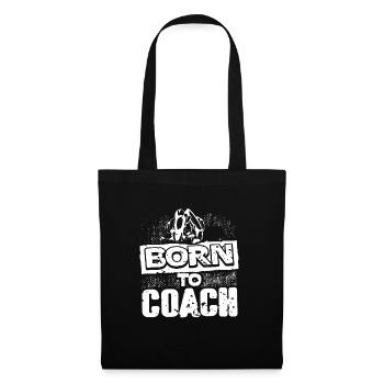 Vintage Born To Coach Cool Coaching Designs - Tote Bag - black - Front