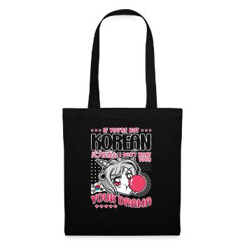 Korean Pop Design for a K-Pop Fashion Fan - Tote Bag - black - Front
